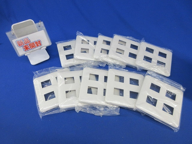 コンセントプレート4コ用(10枚入)(ホワイト)(新品未開封) WTF7004