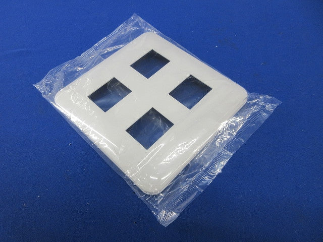 コンセントプレート4コ用(10枚入)(ホワイト)(新品未開封) WTF7004