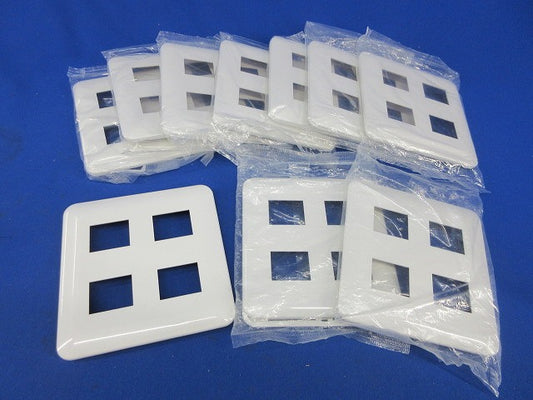 コンセントプレート4コ用(10枚入)(ホワイト) WTF7004