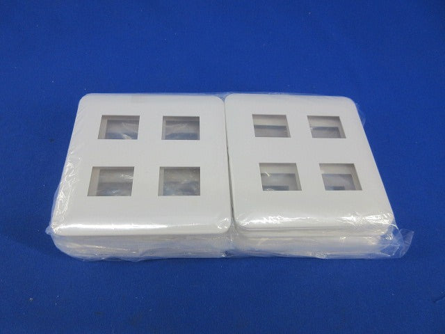 コンセントプレート4コ用(10枚入)(ホワイト) WTF7004