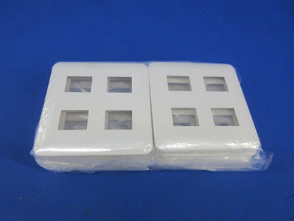 コンセントプレート4コ用(10枚入)(ホワイト) WTF7004