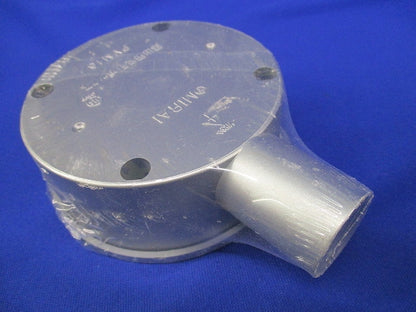 露出用丸形ボックス カブセ蓋(マットシルバー)(5個入)(新品未開封) PVM16-1KMS
