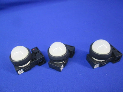 φ22コマンドスイッチ表示灯セット(混在4個入)(ホワイト) DR22DOL-E9他