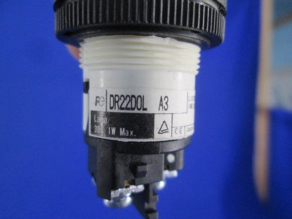 φ22コマンドスイッチ表示灯セット(混在4個入)(ホワイト) DR22DOL-E9他