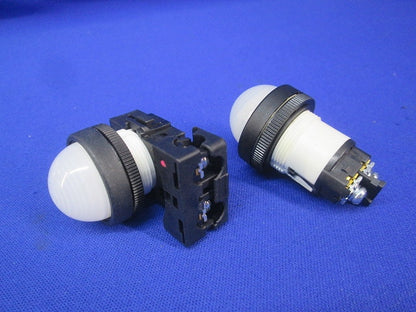 φ22コマンドスイッチ表示灯セット(混在4個入)(ホワイト) DR22DOL-E9他