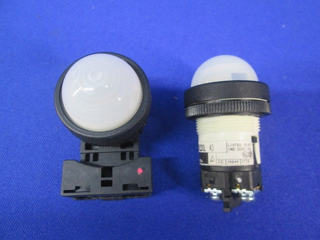 φ22コマンドスイッチ表示灯セット(混在4個入)(ホワイト) DR22DOL-E9他