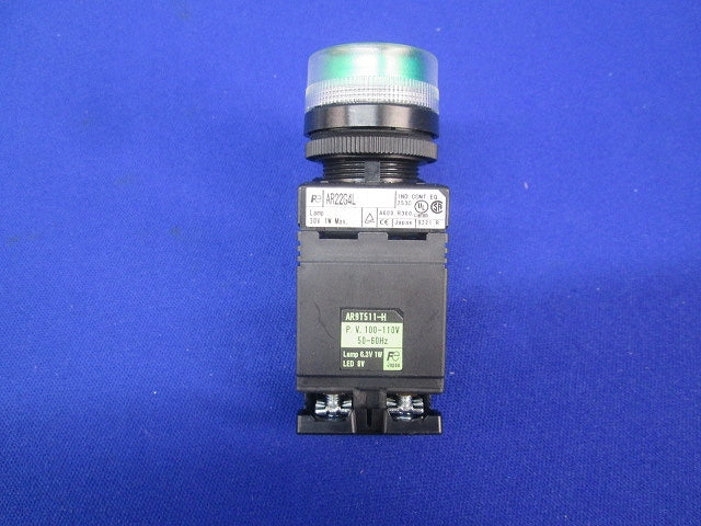 照光押ボタンスイッチ・トランスユニットセット(1組入)(緑) AR22G4L+AR9T511-H