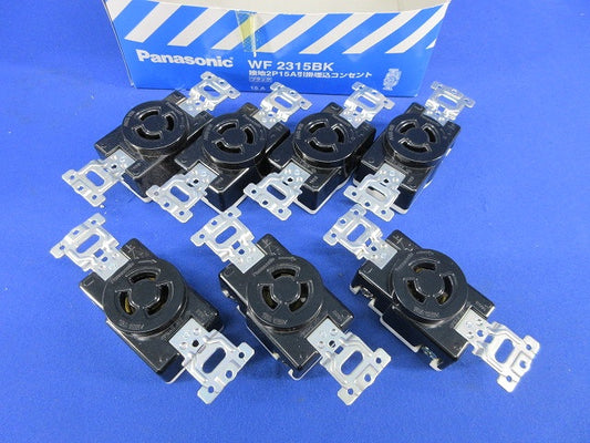 引掛埋込コンセント(7個入)ブラック WF2315K