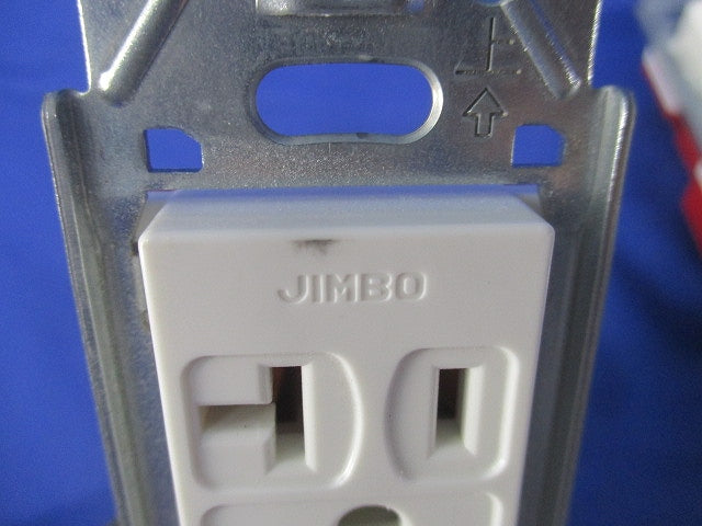 埋込アースターミナル付コンセント(8個入)(ピュアホワイト)(キズ・汚れ有) JEC-BN-LIGE