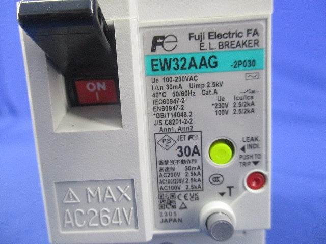 漏電遮断器 2P30A EW32AAG-2P030