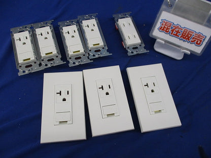 コンセントセット(混在8個入)(ピュアホワイト) JEC-BN-ITGE他