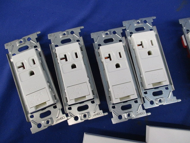 コンセントセット(混在8個入)(ピュアホワイト) JEC-BN-ITGE他