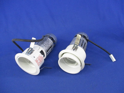LEDユニバーサルダウンライトφ75(2個入)(ランプ別売)(キズ・汚れ有) ED-4076W