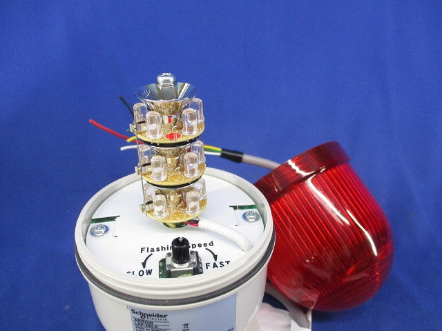 LED表示灯 台座付き点灯 200V(赤)(箱違い) LAP-200-A