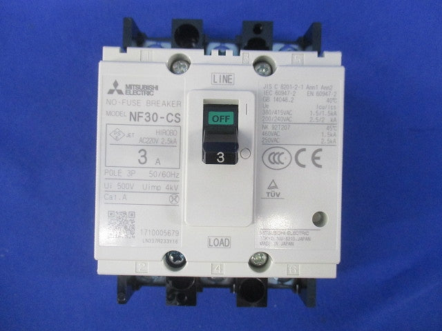 ノーヒューズブレーカ 3P3A NF30-CS