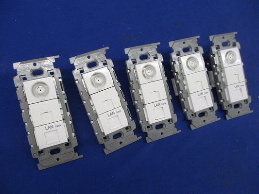 マルチメディアコンセントセット(5セット入)(ピュアホワイト) AV-U2S7L他