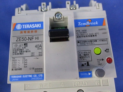 漏電遮断器3P40A ZE50-NF