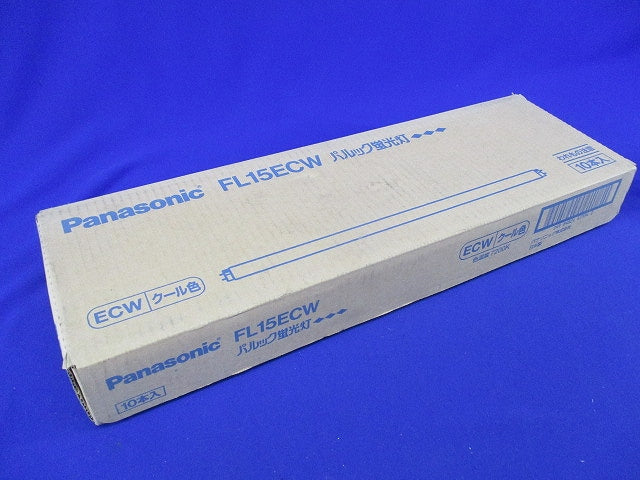 パルック蛍光灯 直管・スタータ形(クール色)(10本入) FL15ECW