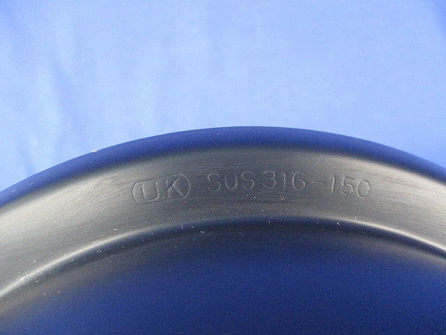 丸型フード付ガラリφ150(ステンレス)(黒塗装)(キズ・汚れ・へこみ有) SUS316-150