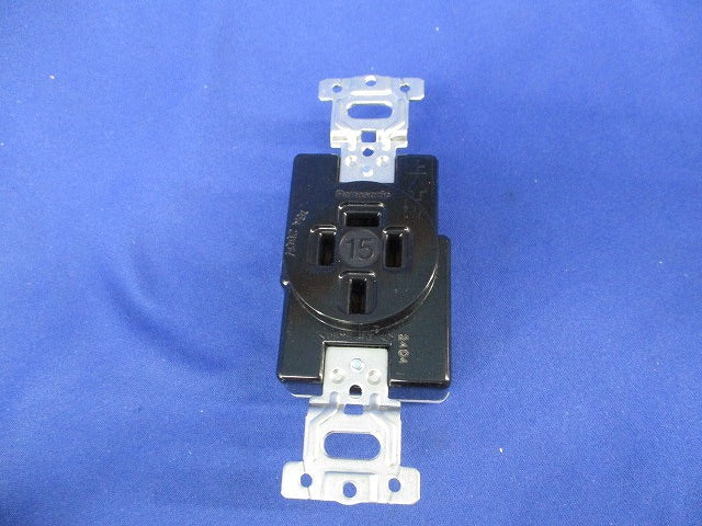 接地3P15A埋込コンセント(5個入)(ブラック) WF1415BK