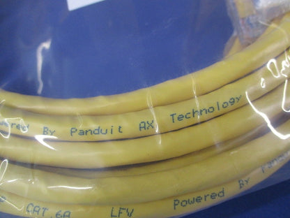 Cat6A プラグ付UTPパッチコード 15m(黄)(新品未開封) 4TPCC6A-B15B-P