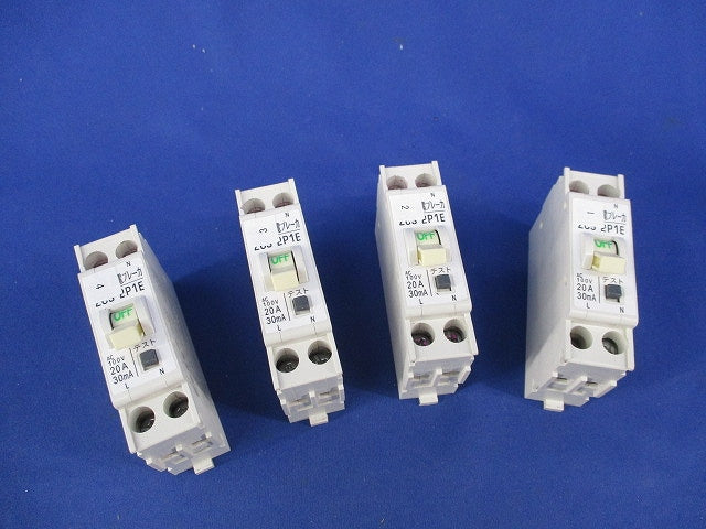 漏電ブレーカ 2P1E20A(4個入) ZCS2P1E20-30