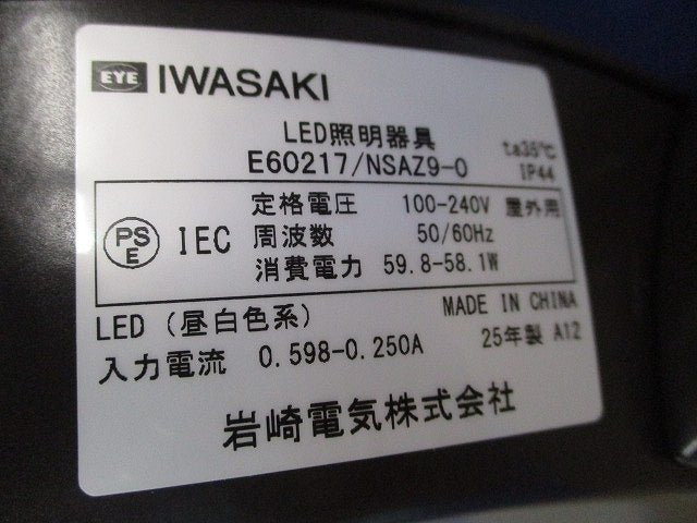 LEDポールライト(昼白色)(灯具のみポール別) E60217/NSAZ9-0