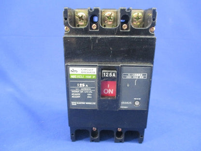 サーキットブレーカ3P125A(キズ・汚れ有)(ジャンク品) NBE153J