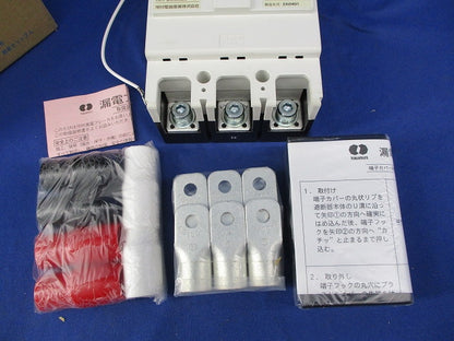 漏電ブレーカ3P2E200A(単3中性線欠相保護付)(ホワイト) ZR223-200TLA-KA 白