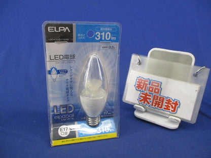 LED電球 シャンデリア球形 E17(昼光色)(新品未開封) LDC4CD-E17-G350