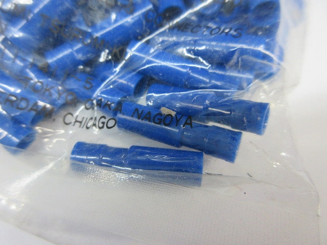 絶縁被覆付差込形ピン端子(メス)(青)(100個入)(新品未開封) PC4020F