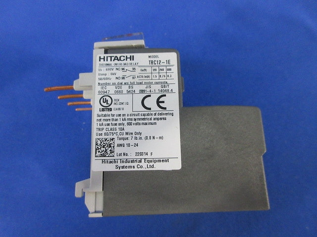 標準形サーマルリレー TRC12-1E