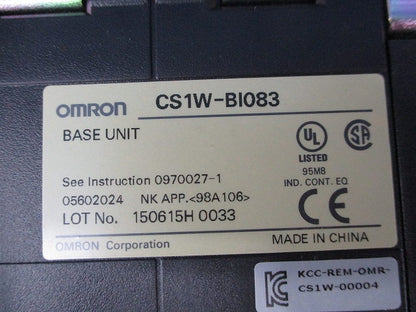 CS1用増設ベースユニット 8スロット CS1W-BI083