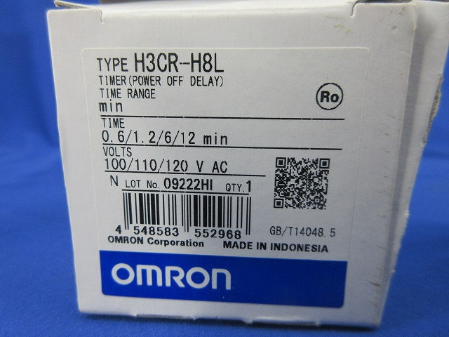 ソリッドステート・タイマ 100/110/120VAC H3CR-H8L