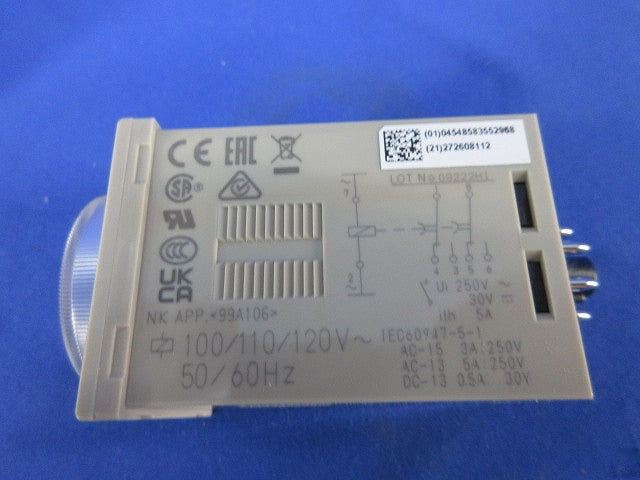 ソリッドステート・タイマ 100/110/120VAC H3CR-H8L