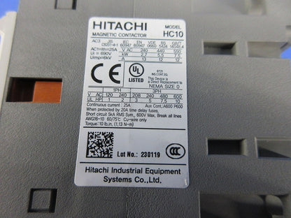 標準形電磁接触器(可逆形) HC10-R