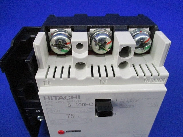 配線用遮断器(3P3E75A) アラームスイッチ付 S-100ECAL