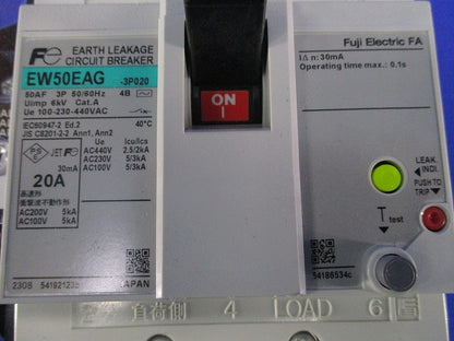 漏電遮断器 3P20A EW50EAG-3P020