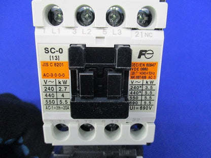 電磁開閉器200V SC-0+TK-0N