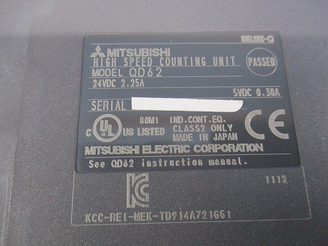 高速カウンタユニット QD62