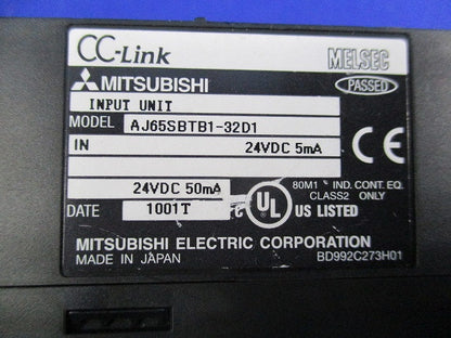 CC-Link小形タイプリモートI/Oユニット AJ65SBTB1-32D1