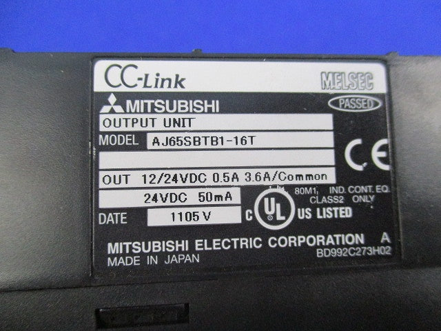 CC-Link小形タイプリモートI/Oユニット AJ65SBTB1-16T