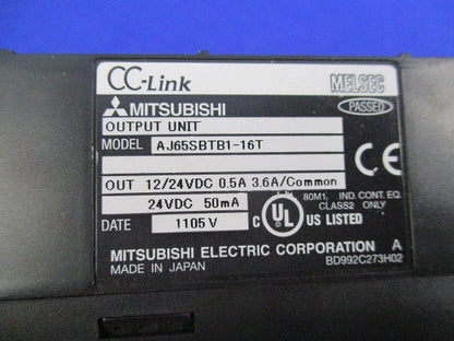 CC-Link小形タイプリモートI/Oユニット AJ65SBTB1-16T