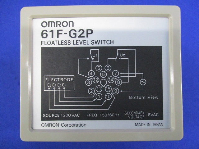 フロートなしスイッチ プラグインタイプ 一般用 AC200V 61F-G2P