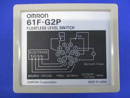 フロートなしスイッチ プラグインタイプ 一般用 AC200V 61F-G2P