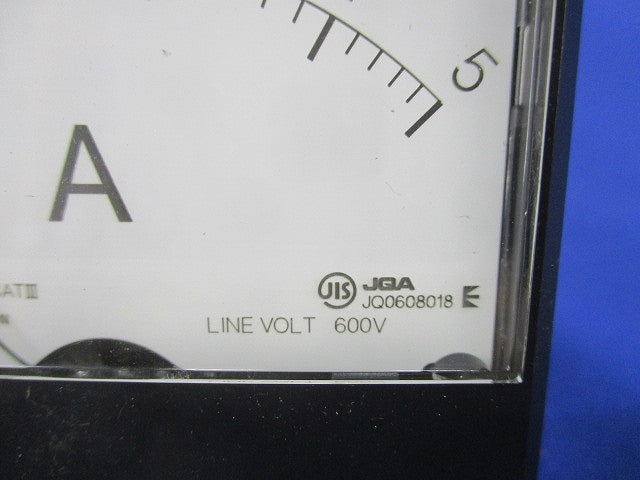 交流電流計 0-5A(キズ・汚れ有) YS-8NAA