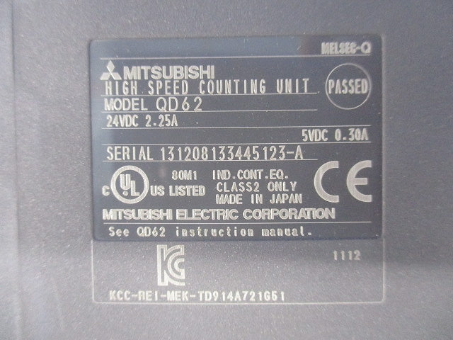 高速カウンタユニット QD62