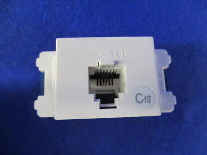 埋込C付テレホンモジュラジャック 6極2心(2個入) WN4623WK