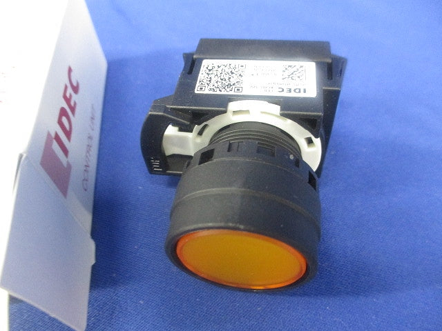 照光式押ボタンスイッチ φ22 丸平形 モメンタリ形 黄色 HW1L-M1P10Q3Y