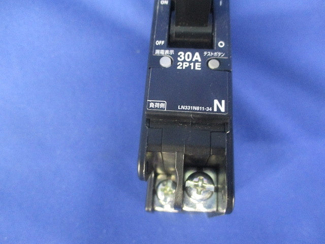 漏電遮断器 分電盤用 分岐回路用 100VAC BV-C12P1E30A30mA